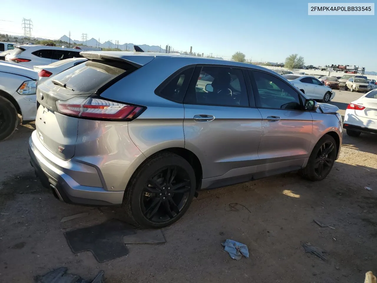 2020 Ford Edge St VIN: 2FMPK4AP0LBB33545 Lot: 76161644