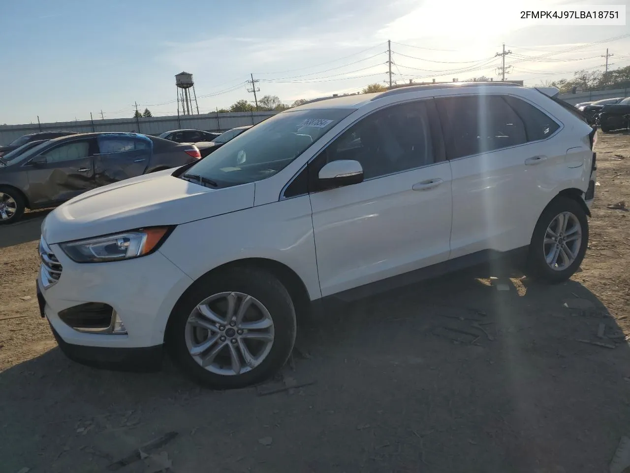 2020 Ford Edge Sel VIN: 2FMPK4J97LBA18751 Lot: 76387854