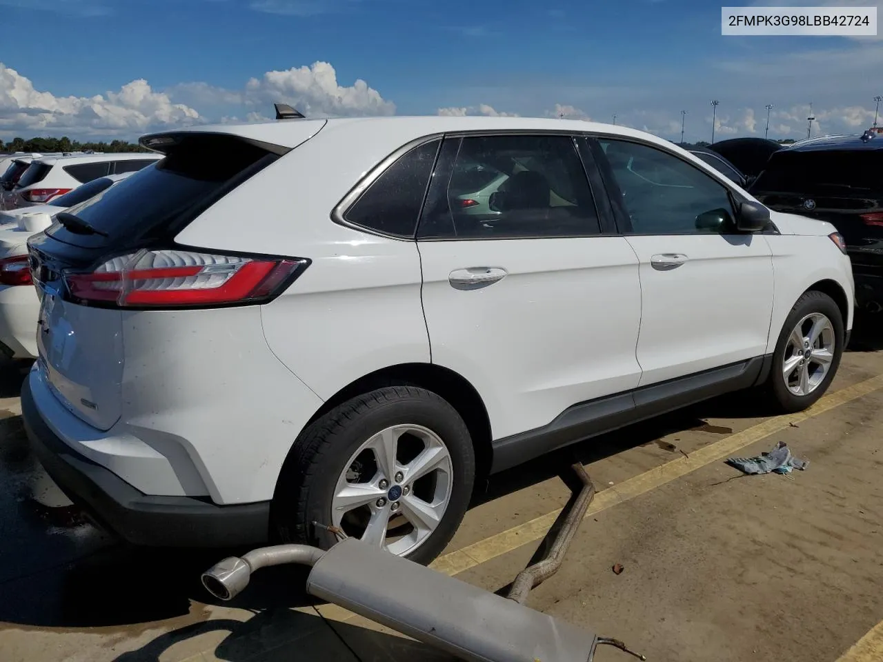 2020 Ford Edge Se VIN: 2FMPK3G98LBB42724 Lot: 76638054