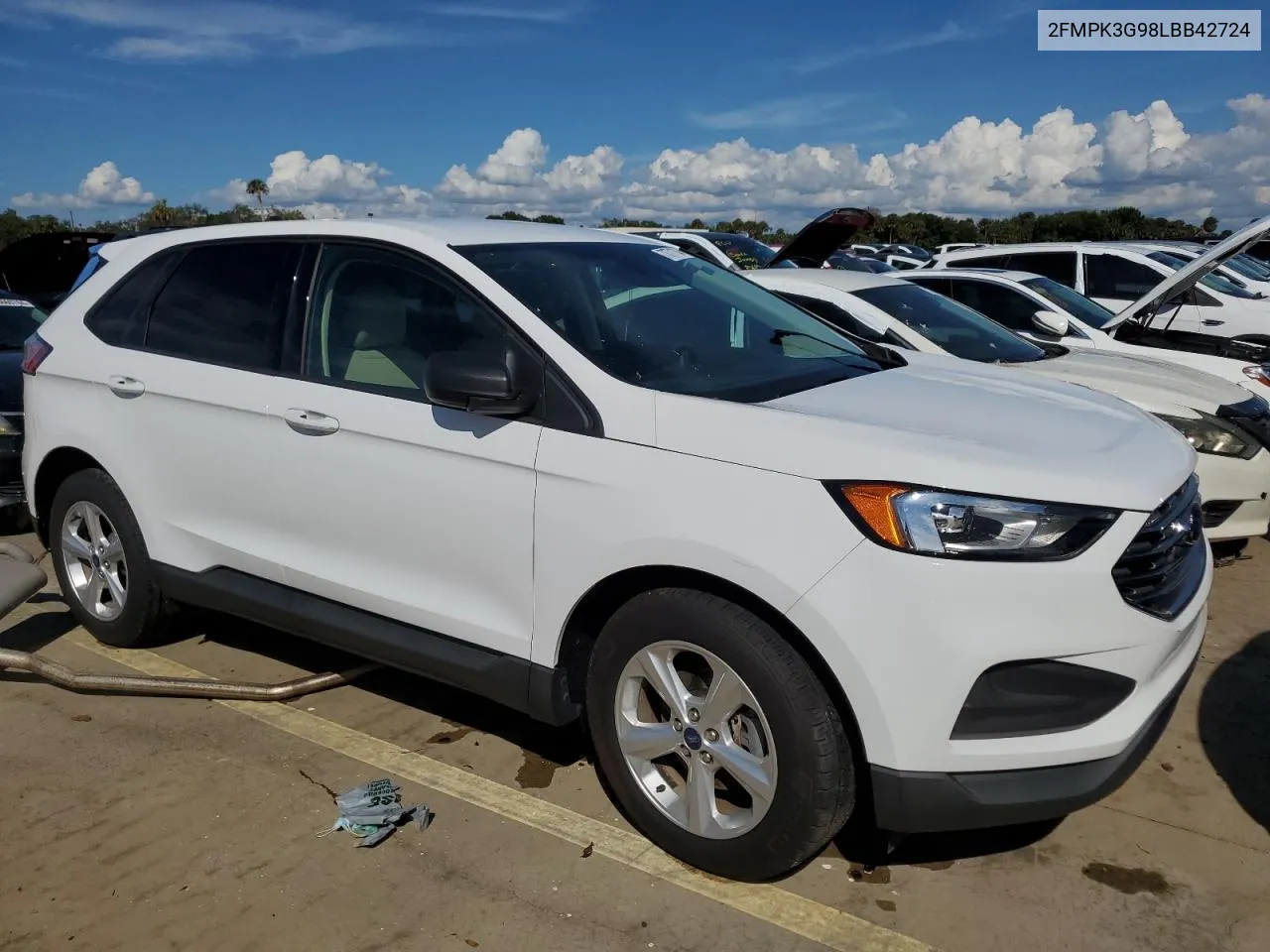 2020 Ford Edge Se VIN: 2FMPK3G98LBB42724 Lot: 76638054