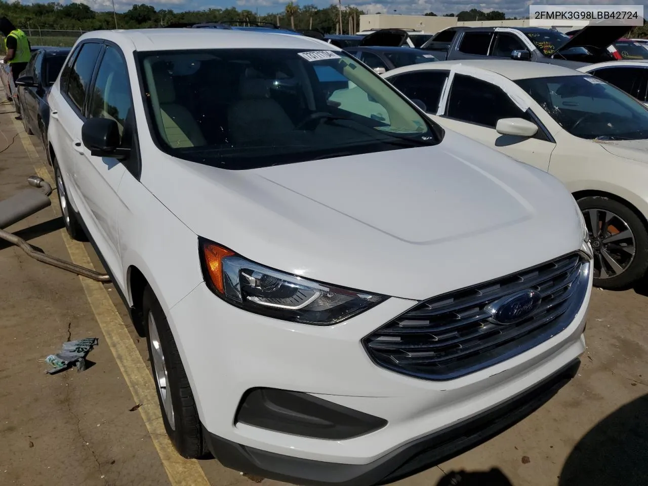 2020 Ford Edge Se VIN: 2FMPK3G98LBB42724 Lot: 76638054