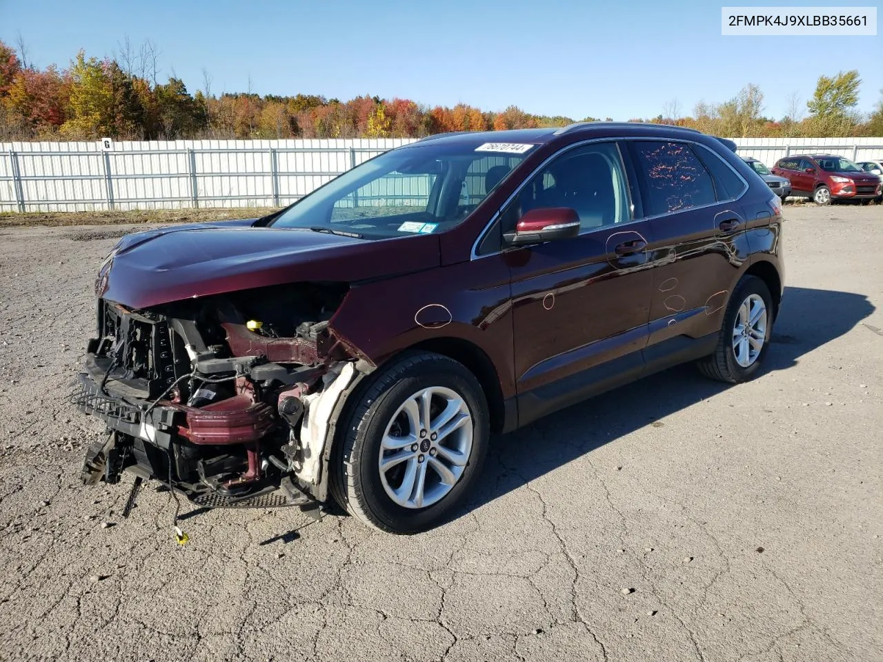 2020 Ford Edge Sel VIN: 2FMPK4J9XLBB35661 Lot: 76670744