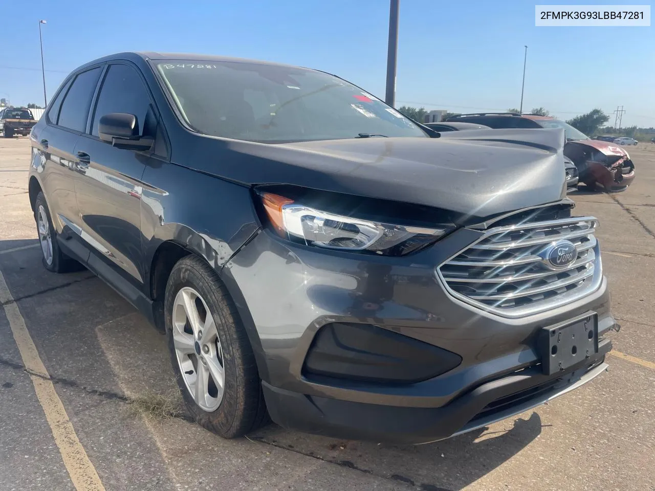 2020 Ford Edge Se VIN: 2FMPK3G93LBB47281 Lot: 77013224