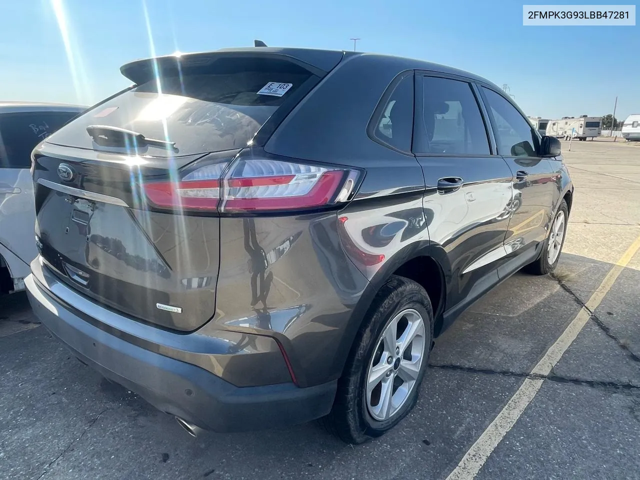 2020 Ford Edge Se VIN: 2FMPK3G93LBB47281 Lot: 77013224