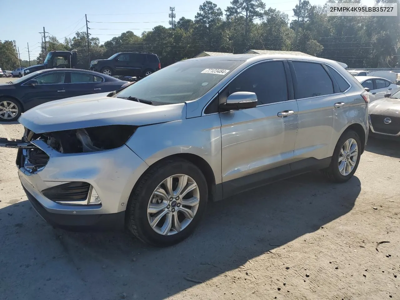 2020 Ford Edge Titanium VIN: 2FMPK4K95LBB35727 Lot: 77123484