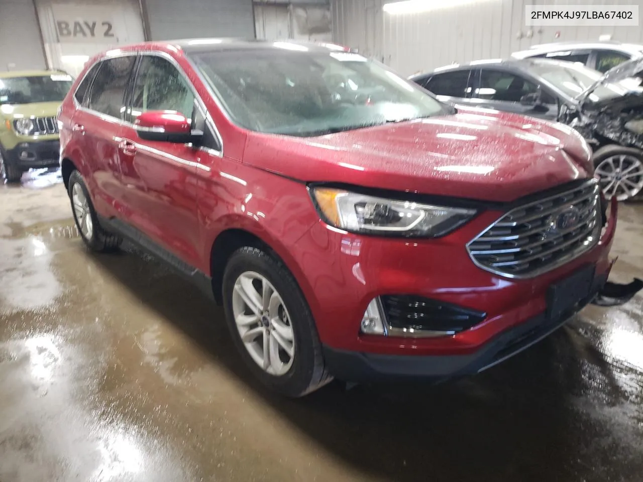 2020 Ford Edge Sel VIN: 2FMPK4J97LBA67402 Lot: 77191314