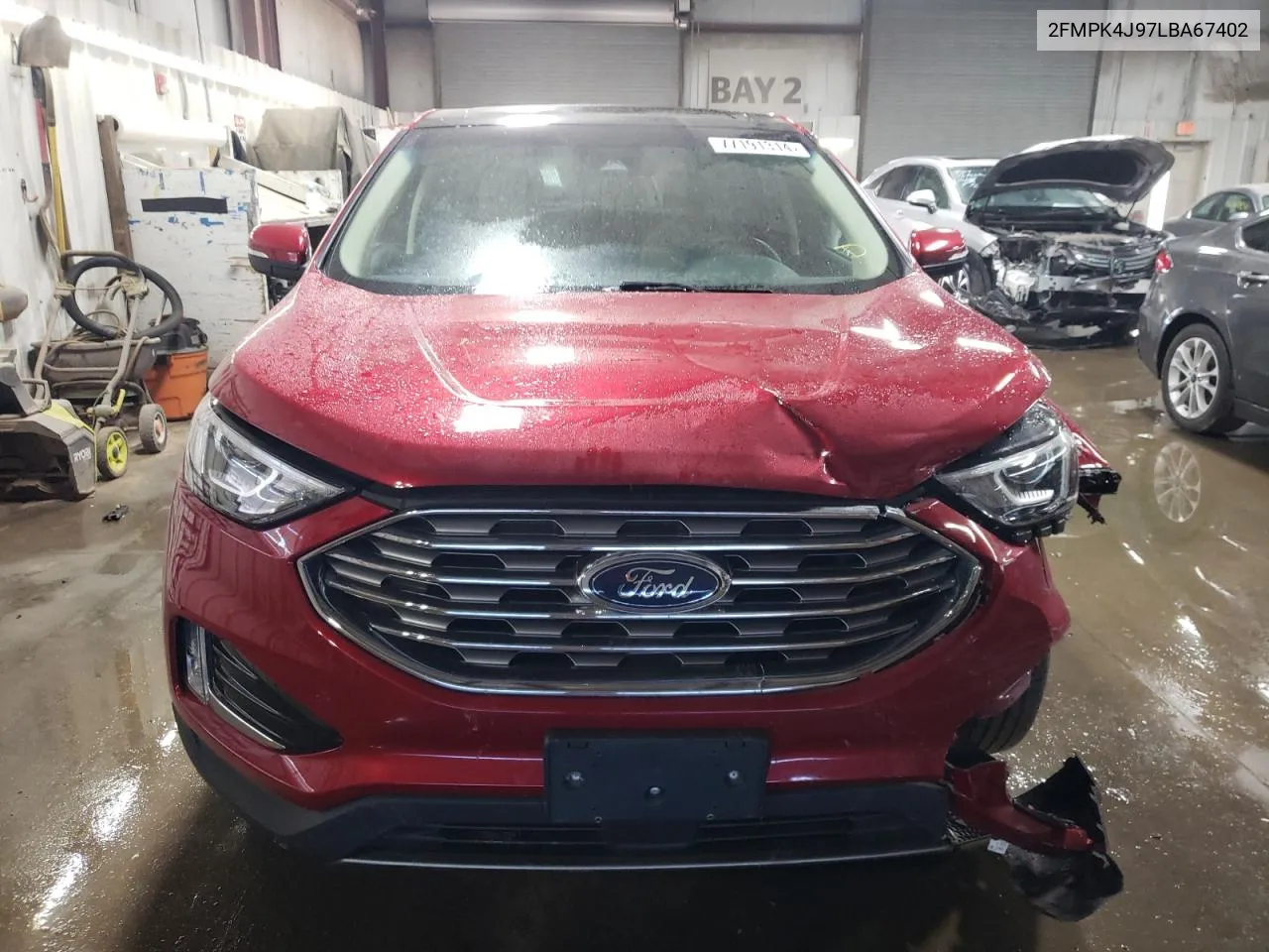 2020 Ford Edge Sel VIN: 2FMPK4J97LBA67402 Lot: 77191314