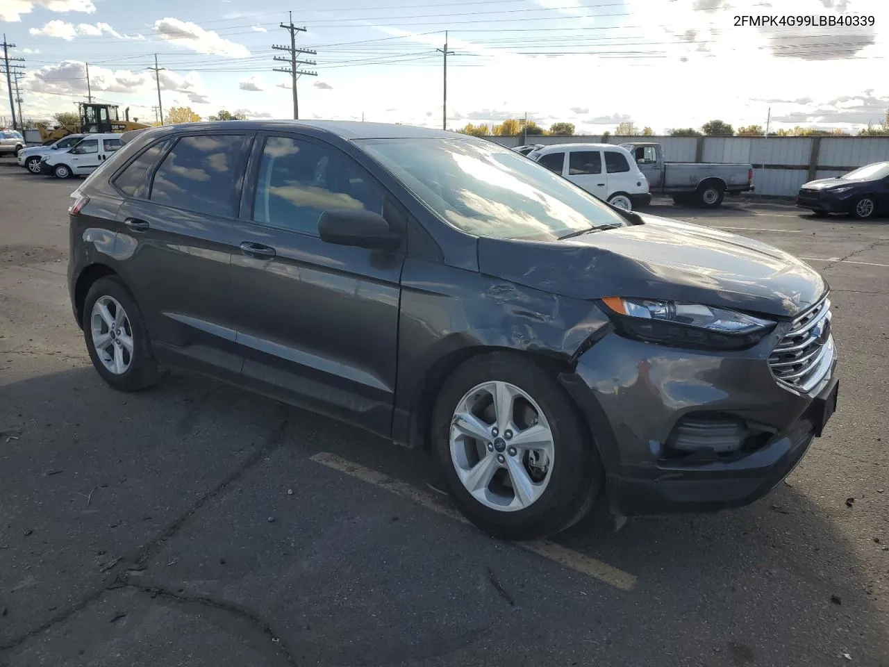 2020 Ford Edge Se VIN: 2FMPK4G99LBB40339 Lot: 77380244