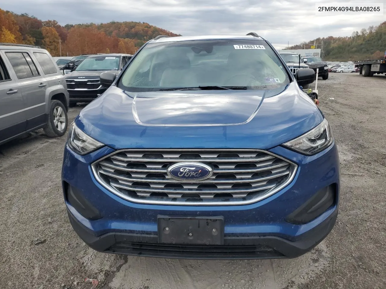 2020 Ford Edge Se VIN: 2FMPK4G94LBA08265 Lot: 77480714