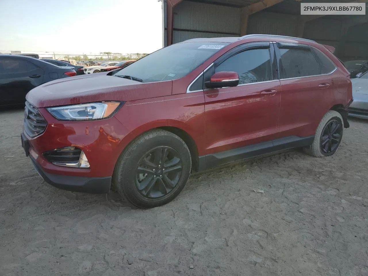 2020 Ford Edge Sel VIN: 2FMPK3J9XLBB67780 Lot: 77618344