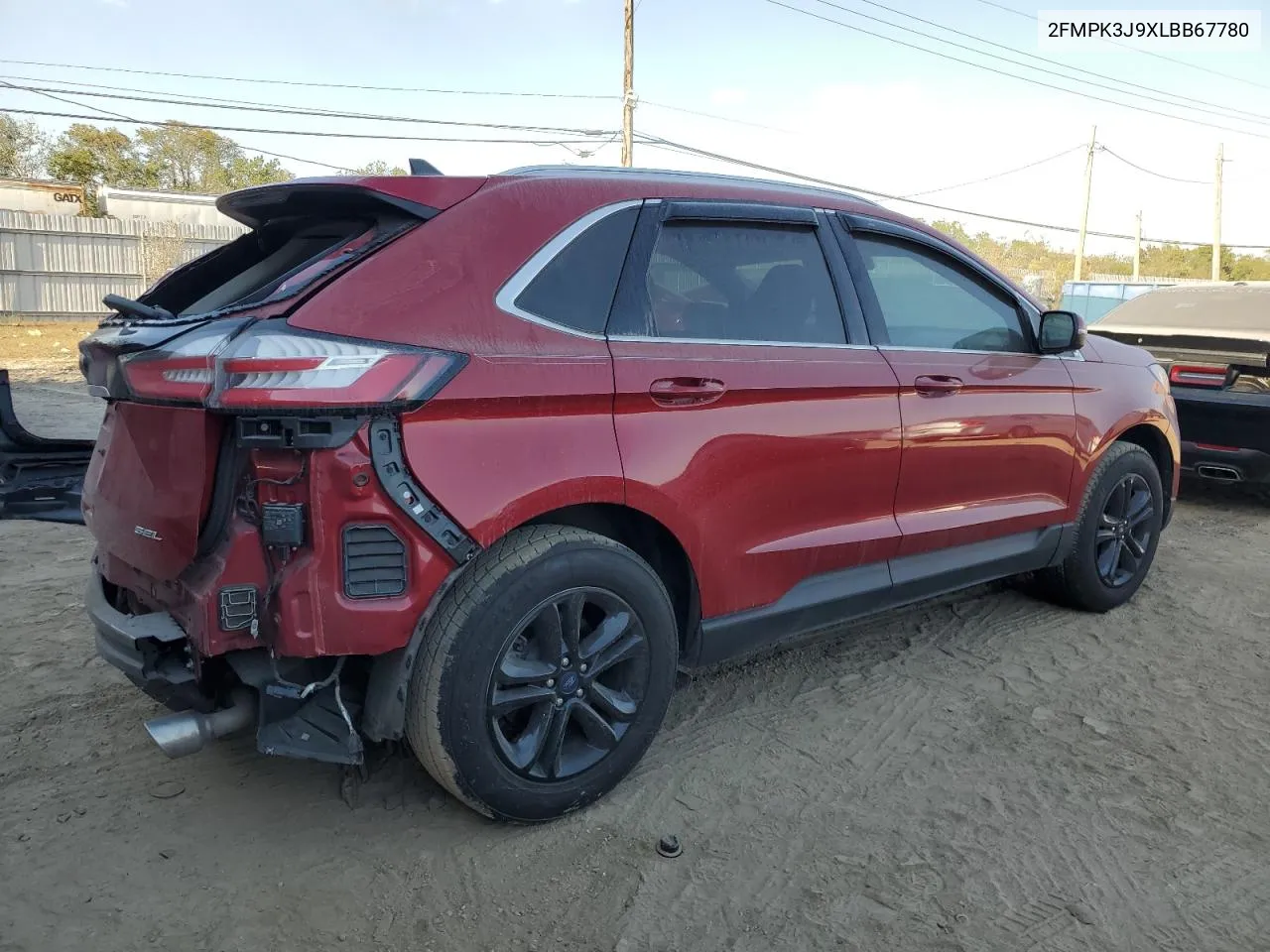 2020 Ford Edge Sel VIN: 2FMPK3J9XLBB67780 Lot: 77618344