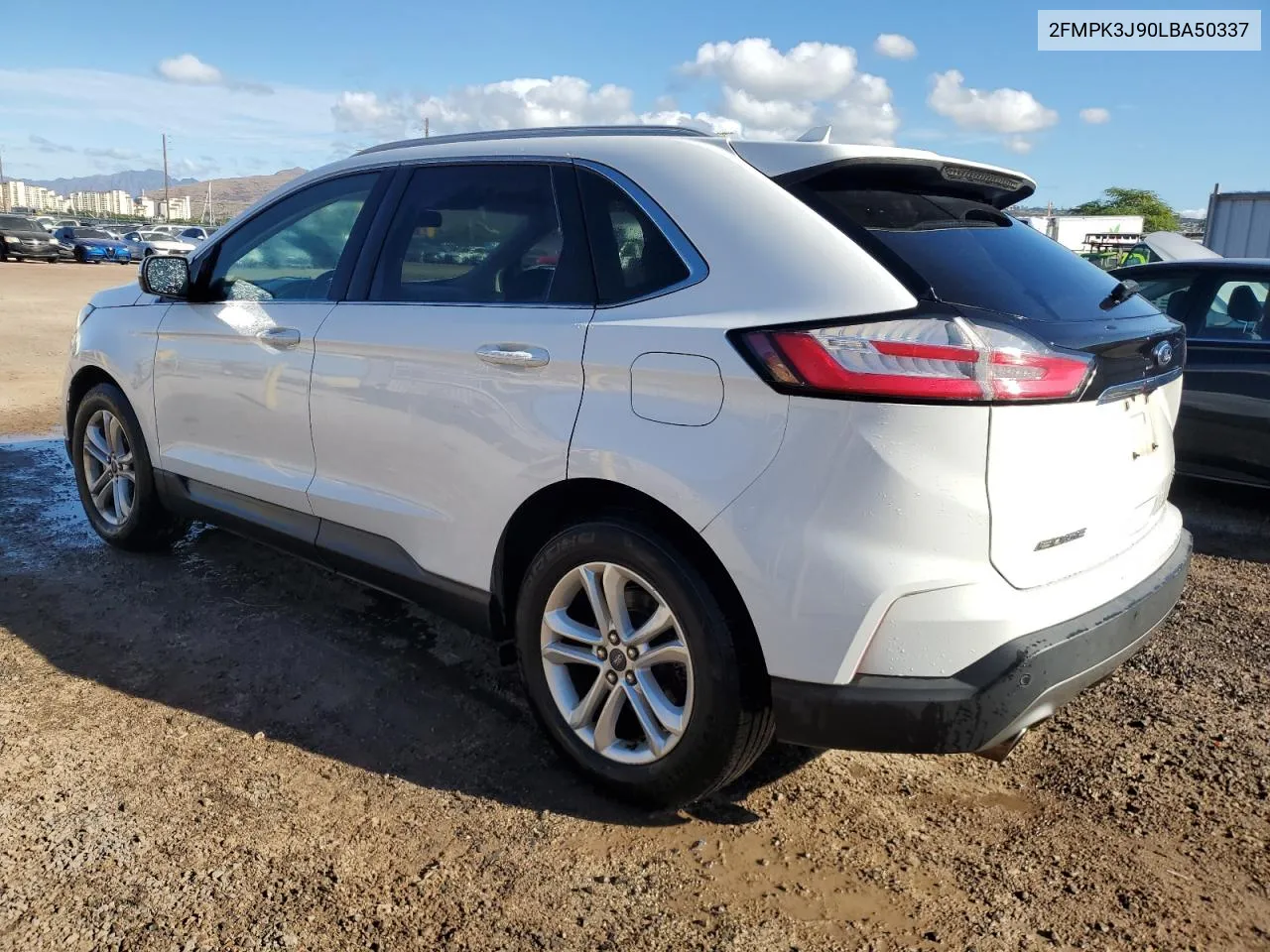 2020 Ford Edge Sel VIN: 2FMPK3J90LBA50337 Lot: 78093044