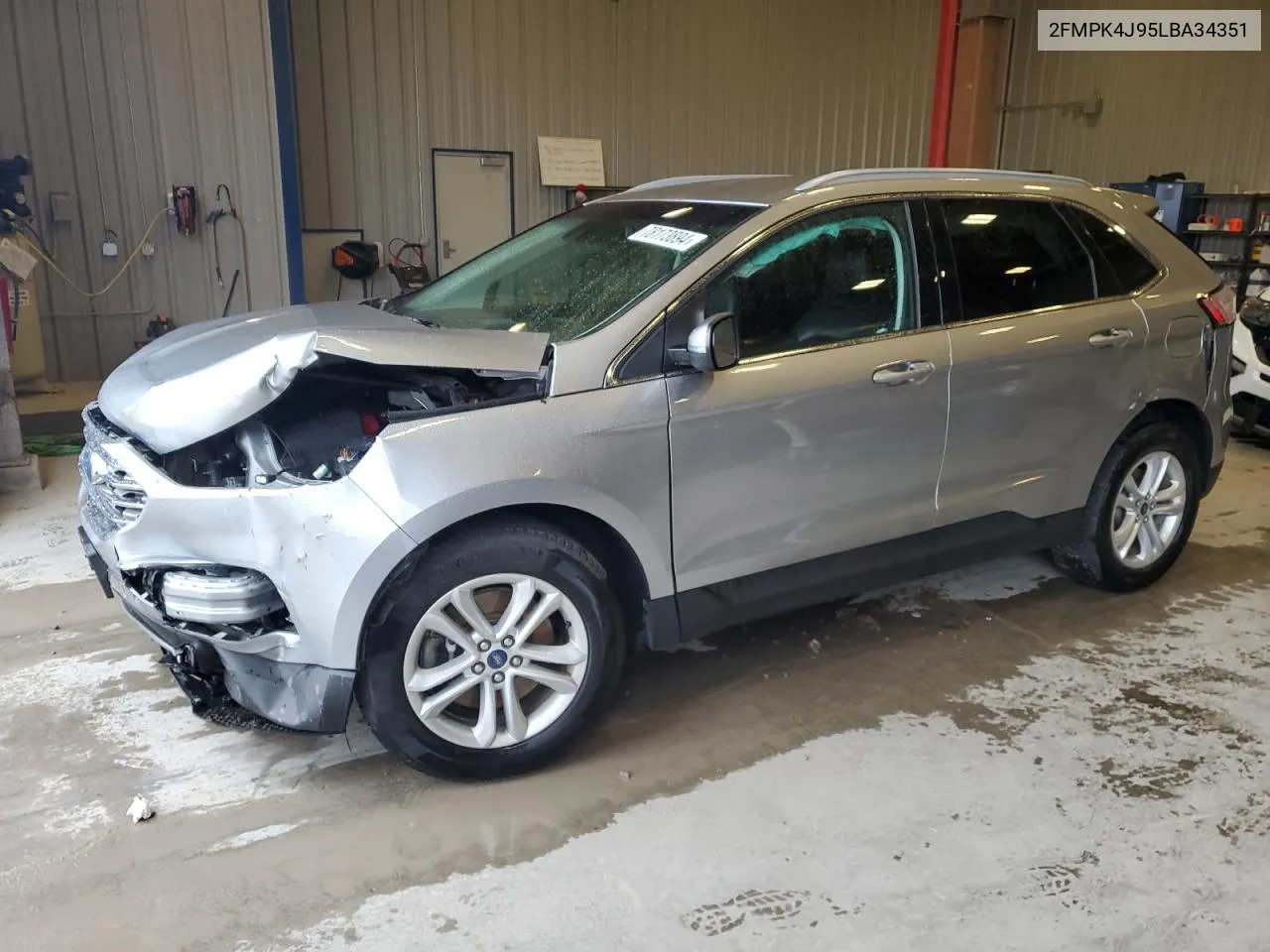 2020 Ford Edge Sel VIN: 2FMPK4J95LBA34351 Lot: 78173894