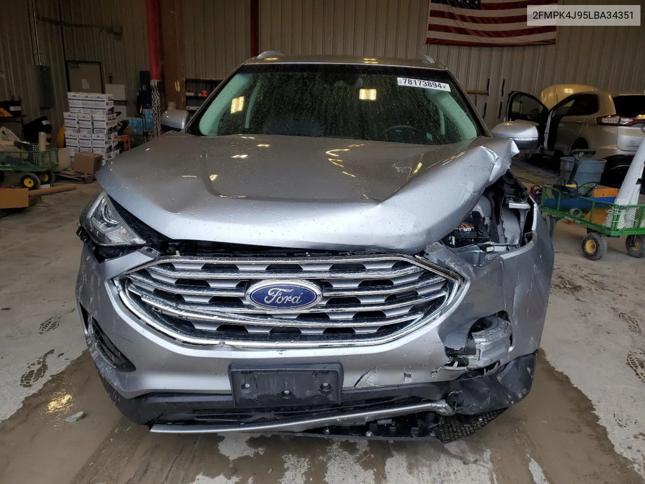 2020 Ford Edge Sel VIN: 2FMPK4J95LBA34351 Lot: 78173894