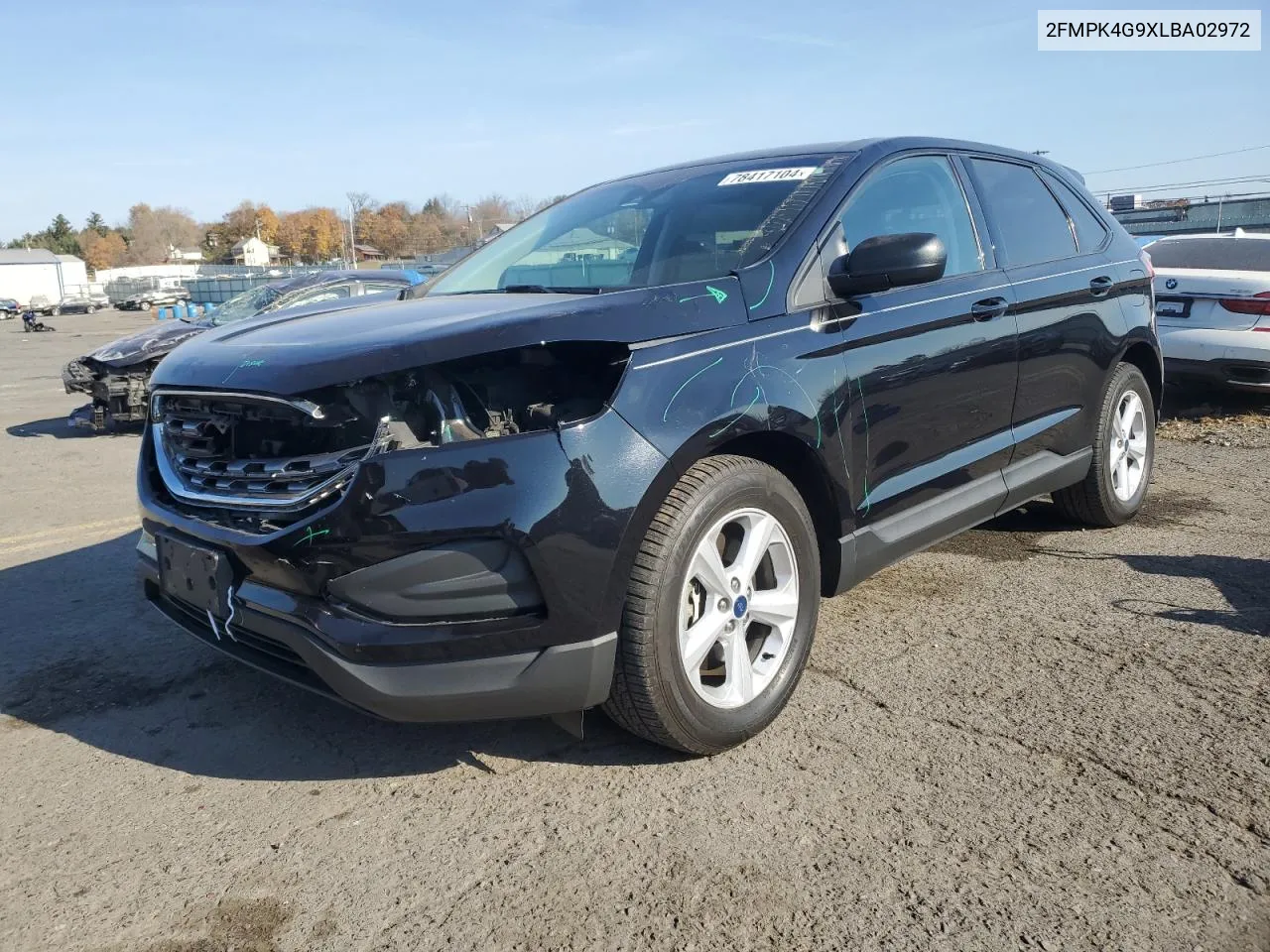 2020 Ford Edge Se VIN: 2FMPK4G9XLBA02972 Lot: 78417104