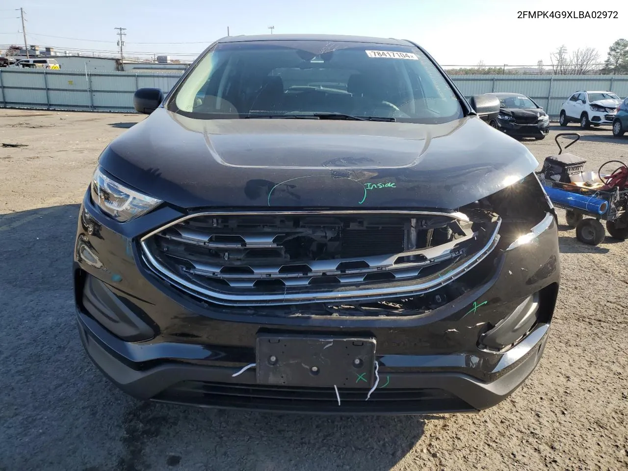 2020 Ford Edge Se VIN: 2FMPK4G9XLBA02972 Lot: 78417104