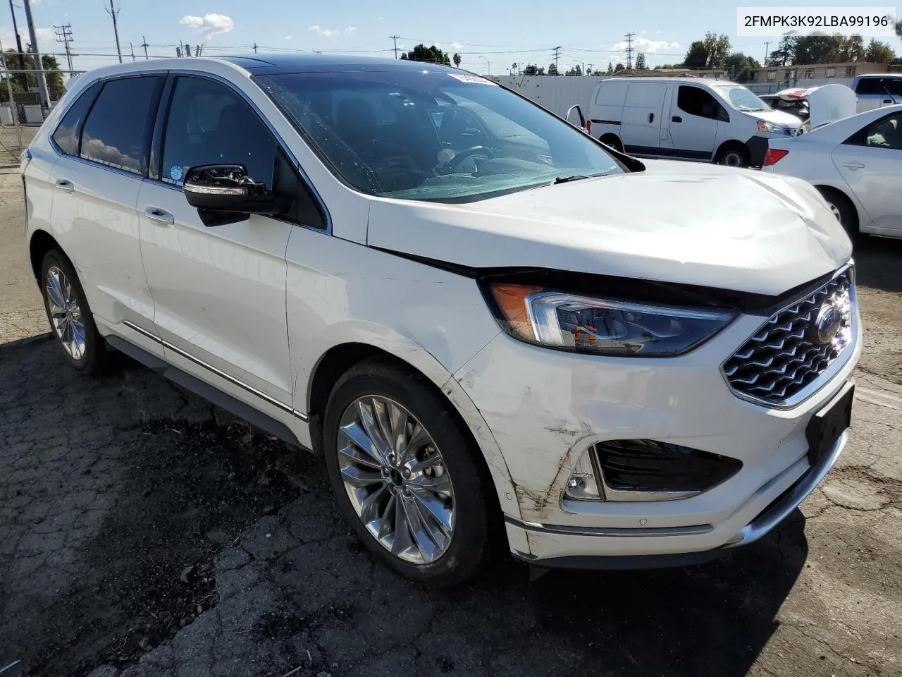 2020 Ford Edge Titanium VIN: 2FMPK3K92LBA99196 Lot: 78466304