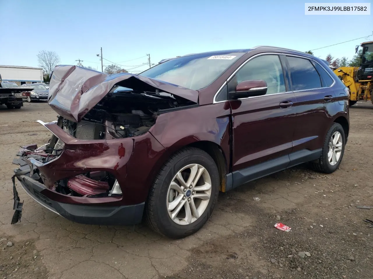 2020 Ford Edge Sel VIN: 2FMPK3J99LBB17582 Lot: 78818464