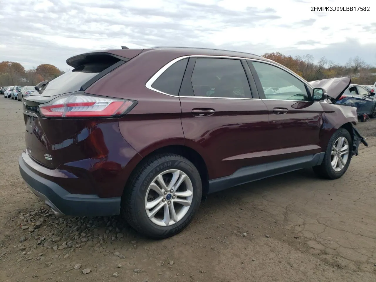 2020 Ford Edge Sel VIN: 2FMPK3J99LBB17582 Lot: 78818464