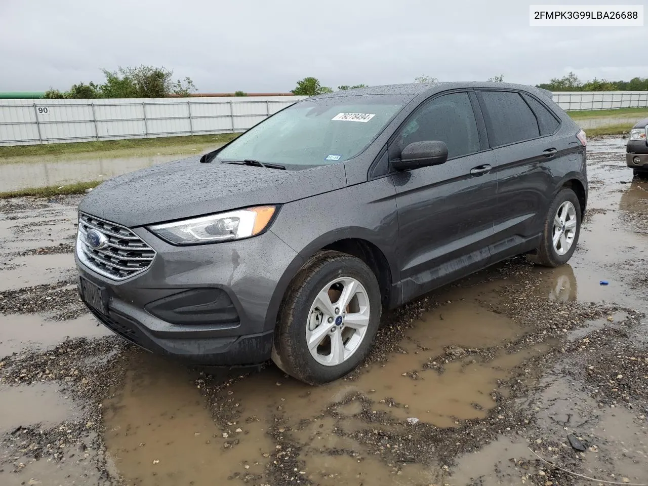 2020 Ford Edge Se VIN: 2FMPK3G99LBA26688 Lot: 79278494