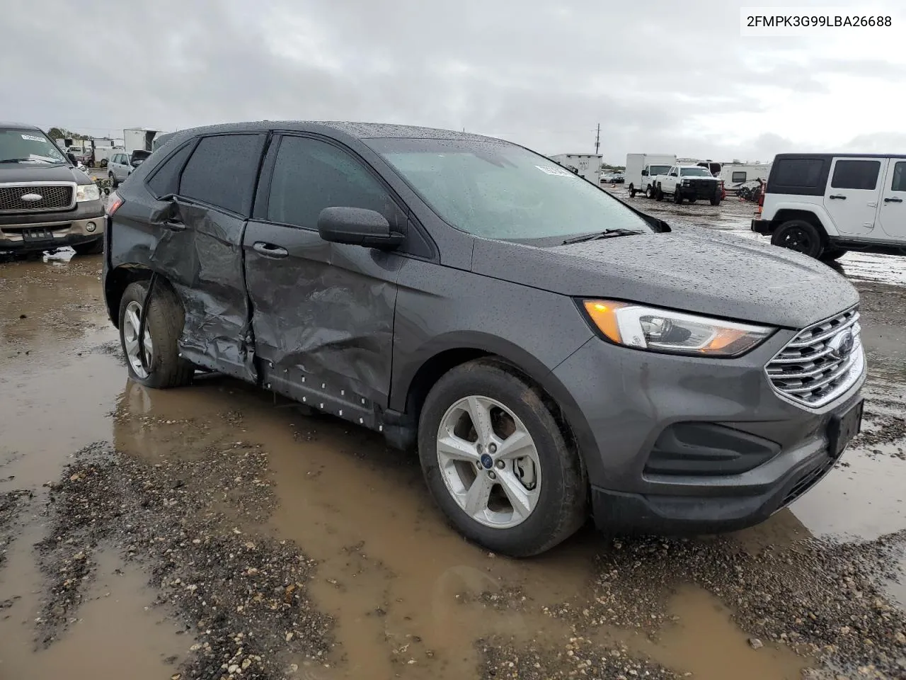 2020 Ford Edge Se VIN: 2FMPK3G99LBA26688 Lot: 79278494