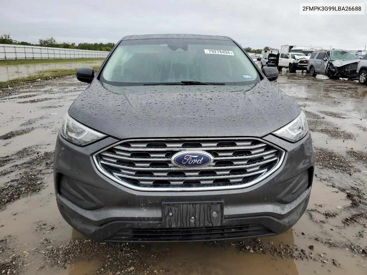 2020 Ford Edge Se VIN: 2FMPK3G99LBA26688 Lot: 79278494