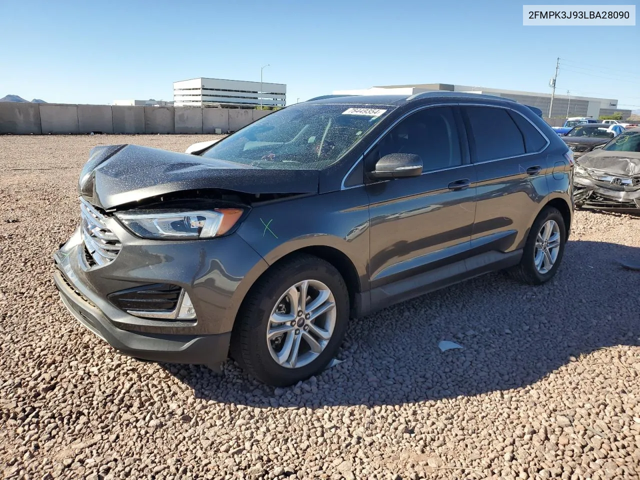 2020 Ford Edge Sel VIN: 2FMPK3J93LBA28090 Lot: 79496434