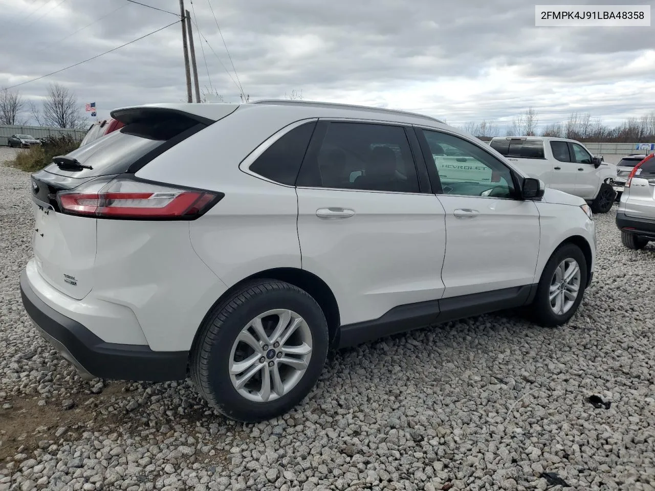 2020 Ford Edge Sel VIN: 2FMPK4J91LBA48358 Lot: 80109044