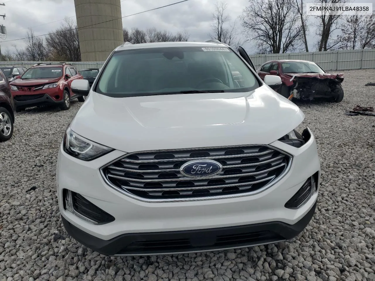 2020 Ford Edge Sel VIN: 2FMPK4J91LBA48358 Lot: 80109044