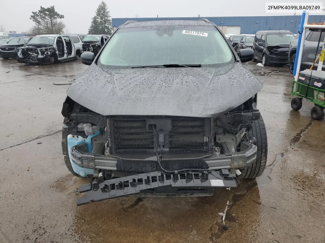 2020 Ford Edge Se VIN: 2FMPK4G99LBA09749 Lot: 80317974