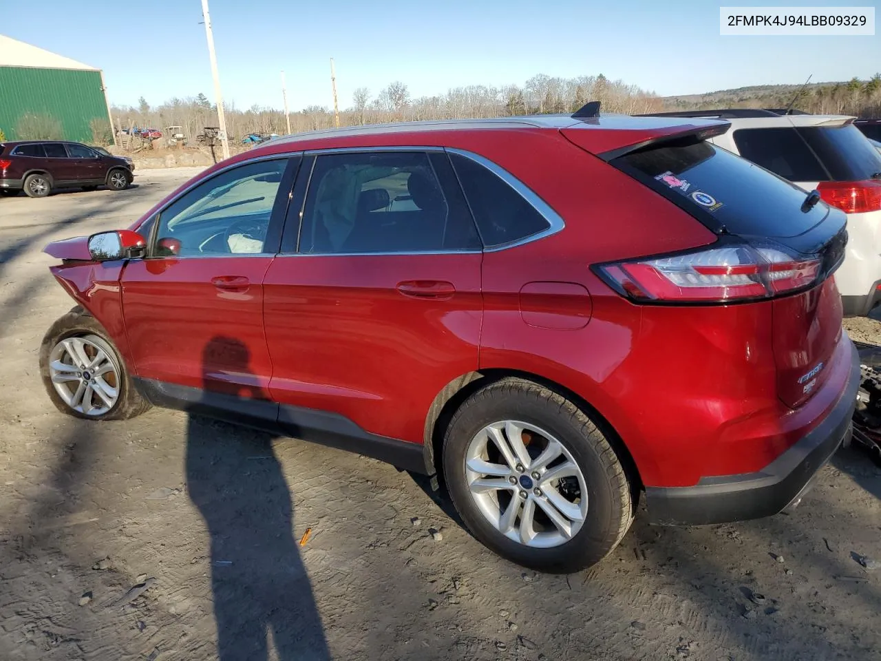 2020 Ford Edge Sel VIN: 2FMPK4J94LBB09329 Lot: 80820544