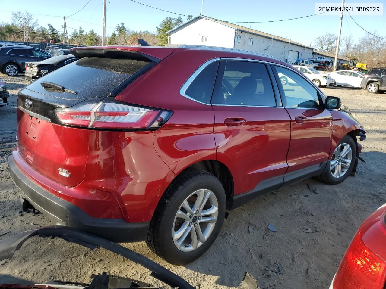 2020 Ford Edge Sel VIN: 2FMPK4J94LBB09329 Lot: 80820544