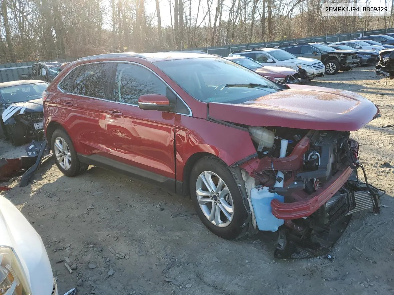 2020 Ford Edge Sel VIN: 2FMPK4J94LBB09329 Lot: 80820544