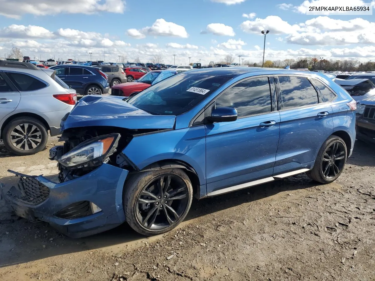 2020 Ford Edge St VIN: 2FMPK4APXLBA65934 Lot: 81451864