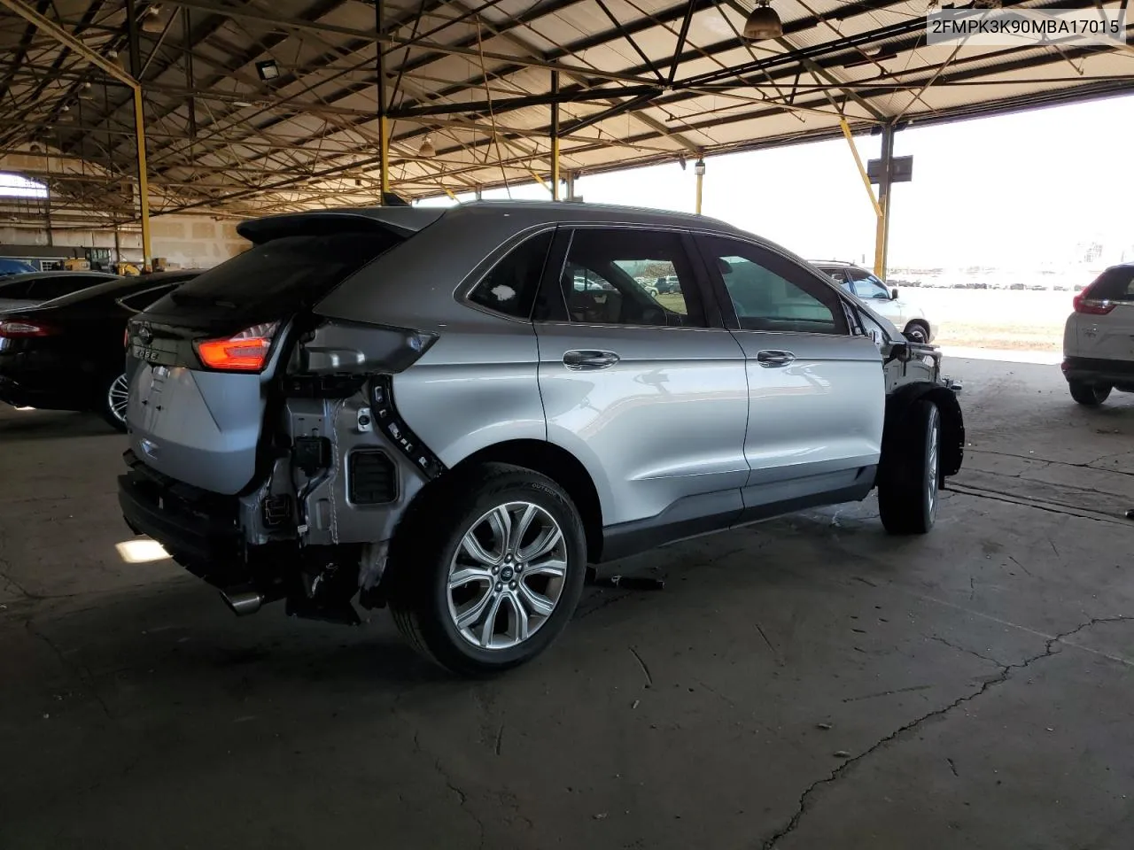 2FMPK3K90MBA17015 2021 Ford Edge Titanium