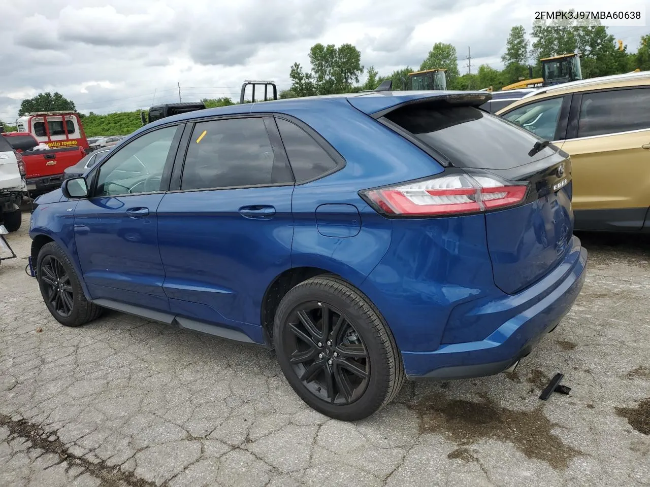 2021 Ford Edge Sel VIN: 2FMPK3J97MBA60638 Lot: 55544924