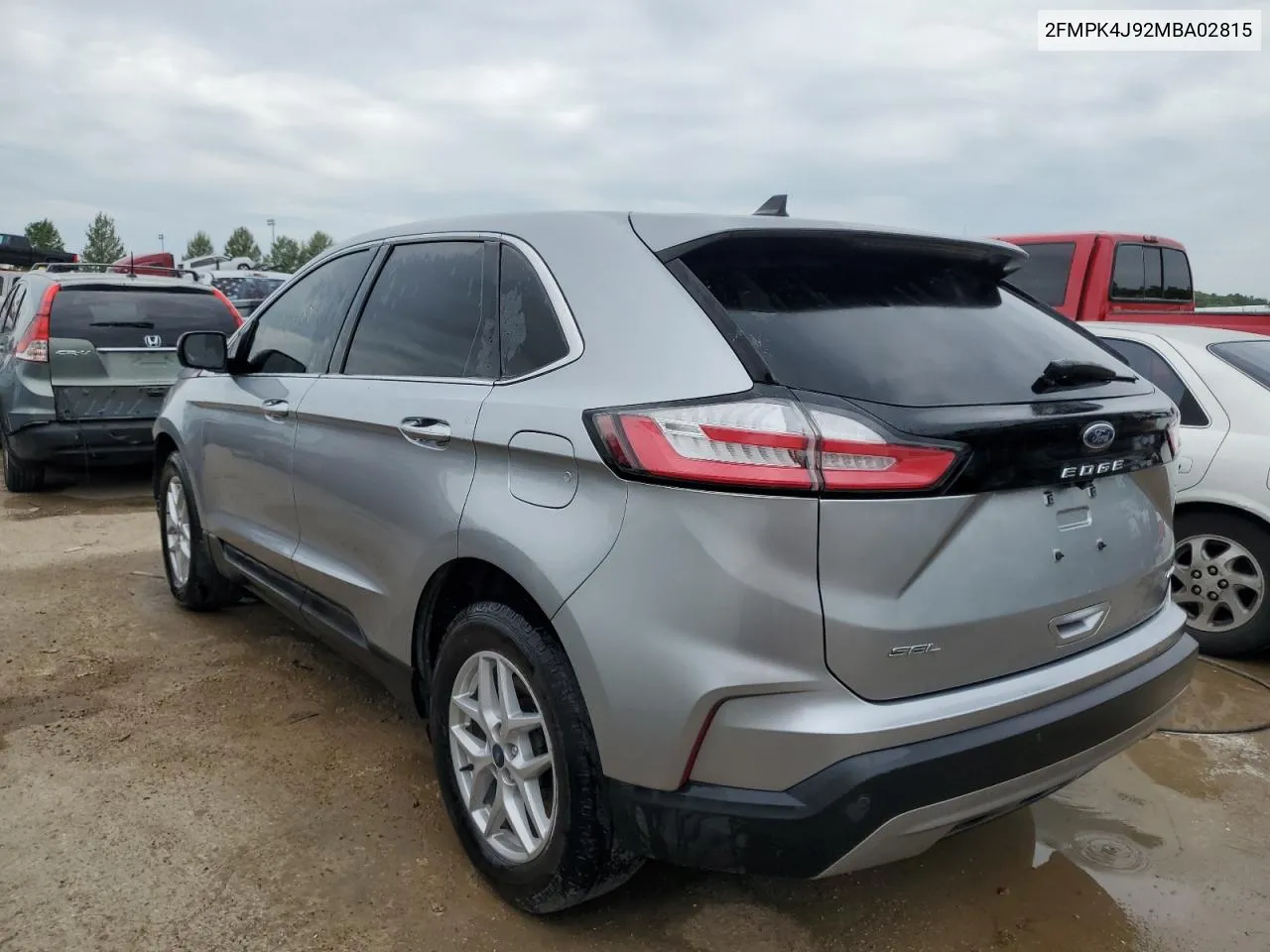 2021 Ford Edge Sel VIN: 2FMPK4J92MBA02815 Lot: 56105314