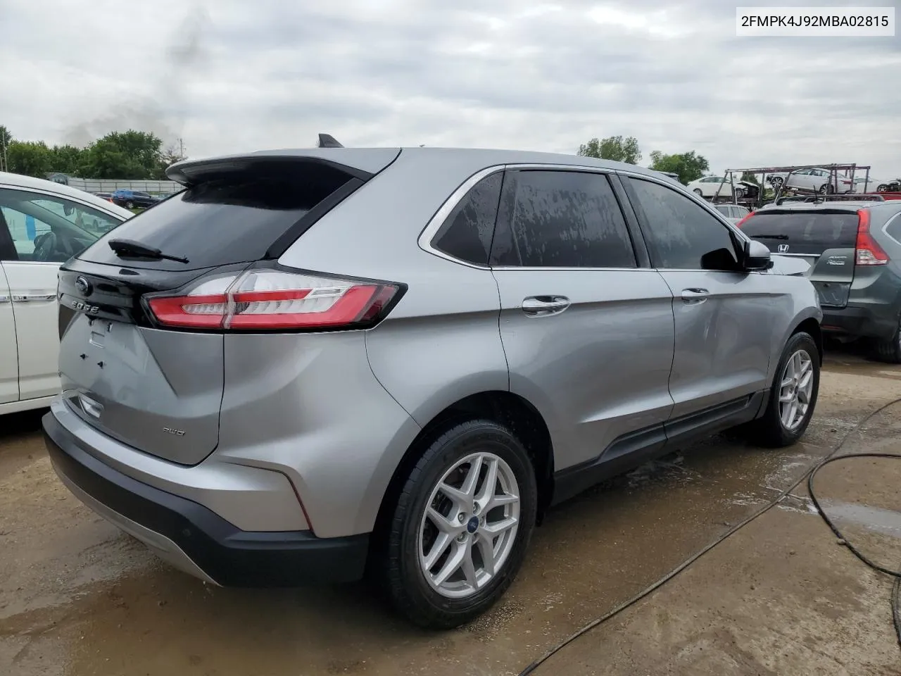 2021 Ford Edge Sel VIN: 2FMPK4J92MBA02815 Lot: 56105314