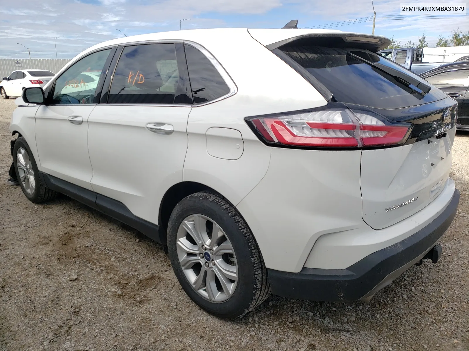 2021 Ford Edge Titanium VIN: 2FMPK4K9XMBA31879 Lot: 57573052