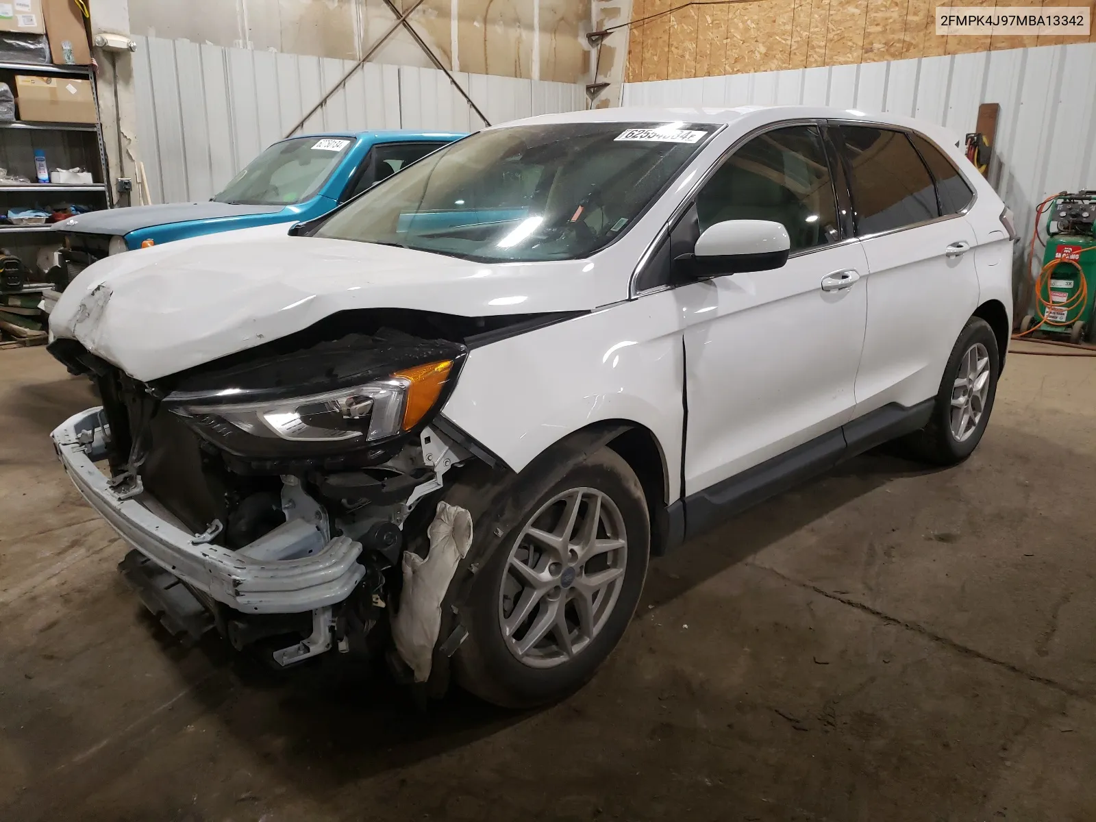 2021 Ford Edge Sel VIN: 2FMPK4J97MBA13342 Lot: 62554084