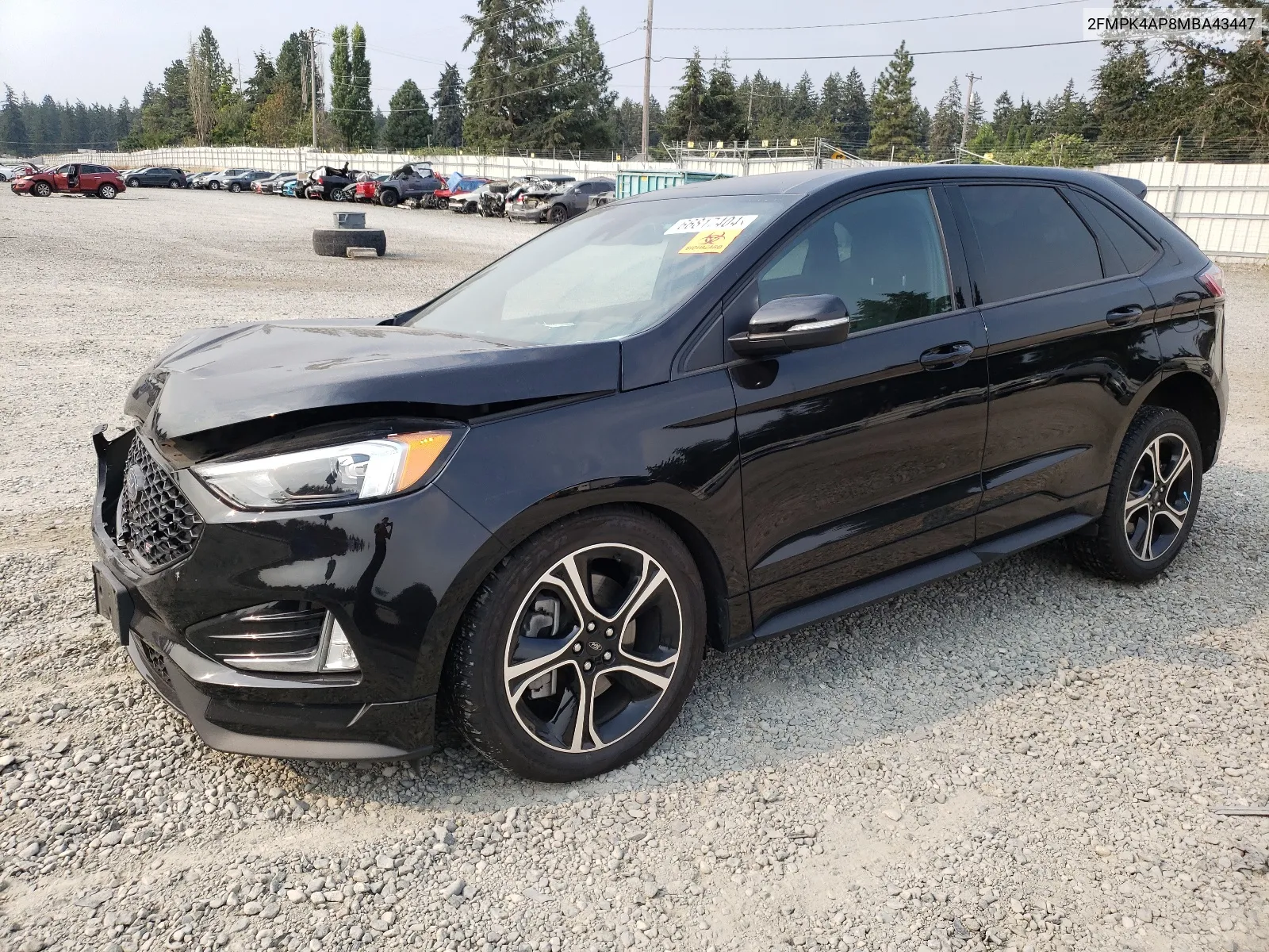 2021 Ford Edge St VIN: 2FMPK4AP8MBA43447 Lot: 66817404