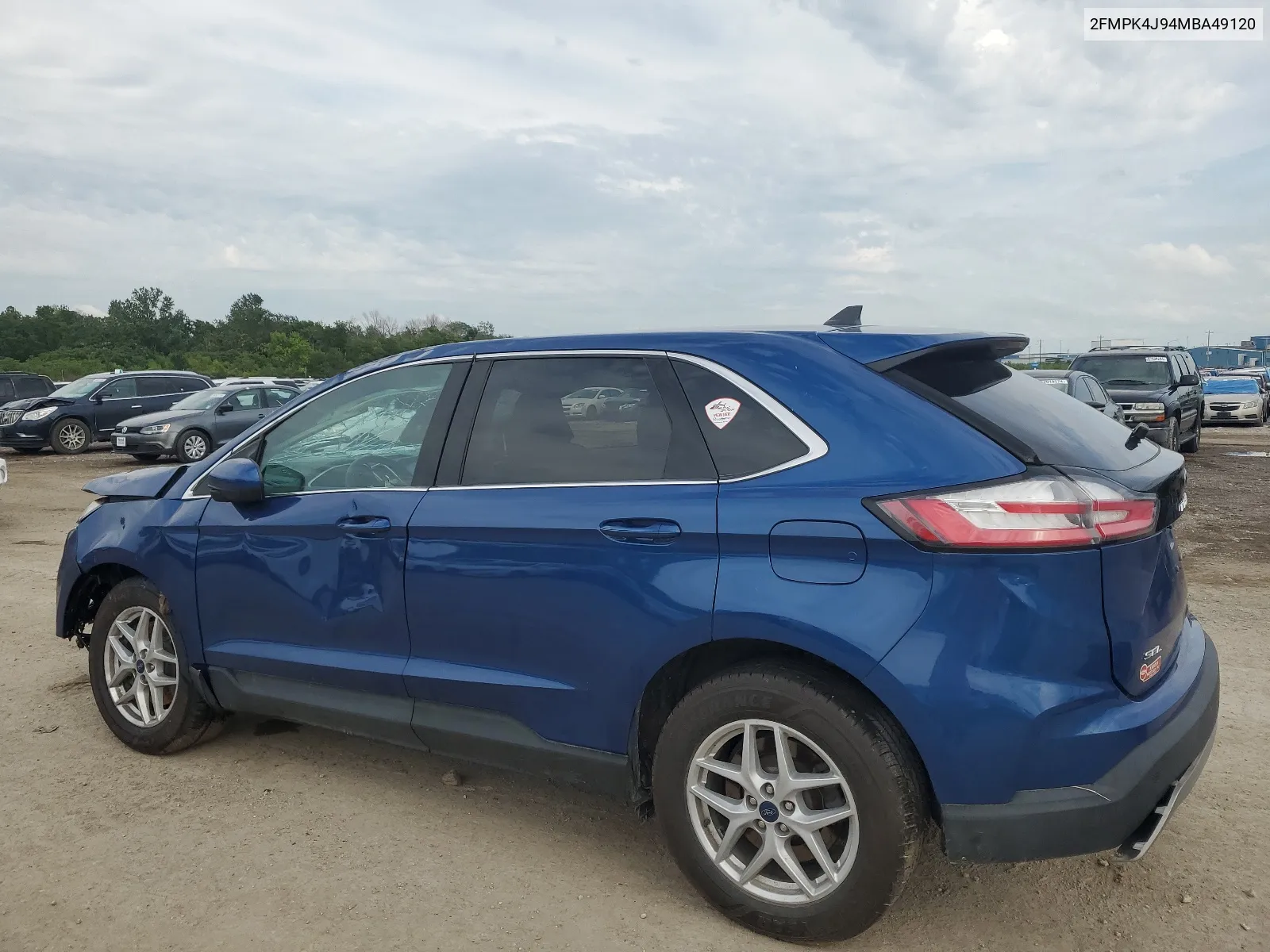 2021 Ford Edge Sel VIN: 2FMPK4J94MBA49120 Lot: 67092554