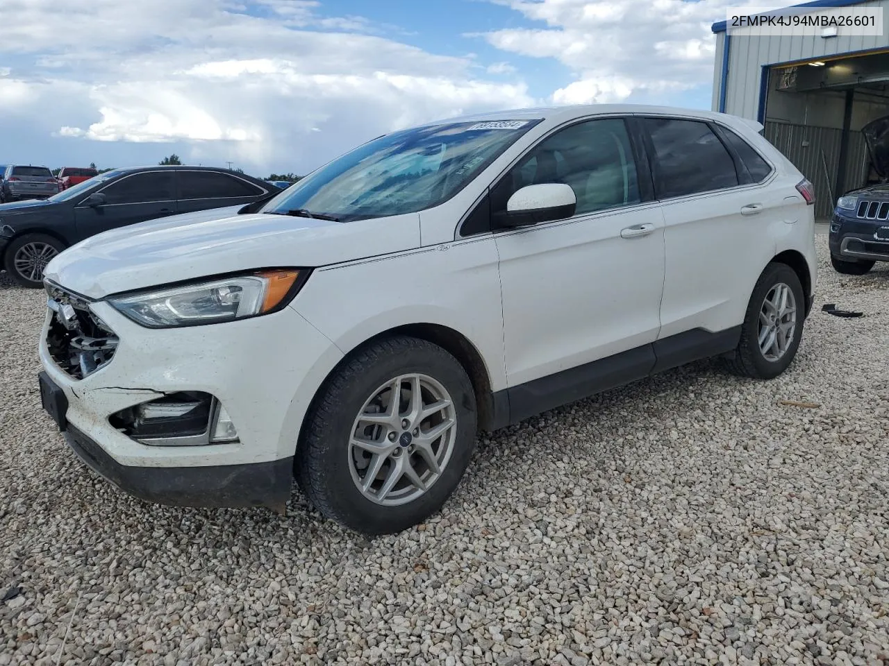 2021 Ford Edge Sel VIN: 2FMPK4J94MBA26601 Lot: 69153584