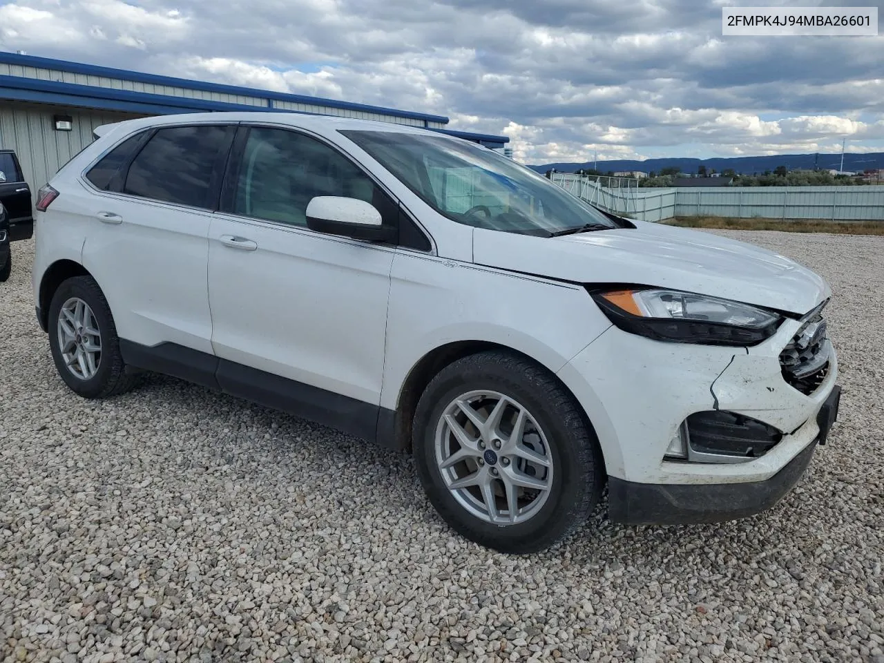 2021 Ford Edge Sel VIN: 2FMPK4J94MBA26601 Lot: 69153584