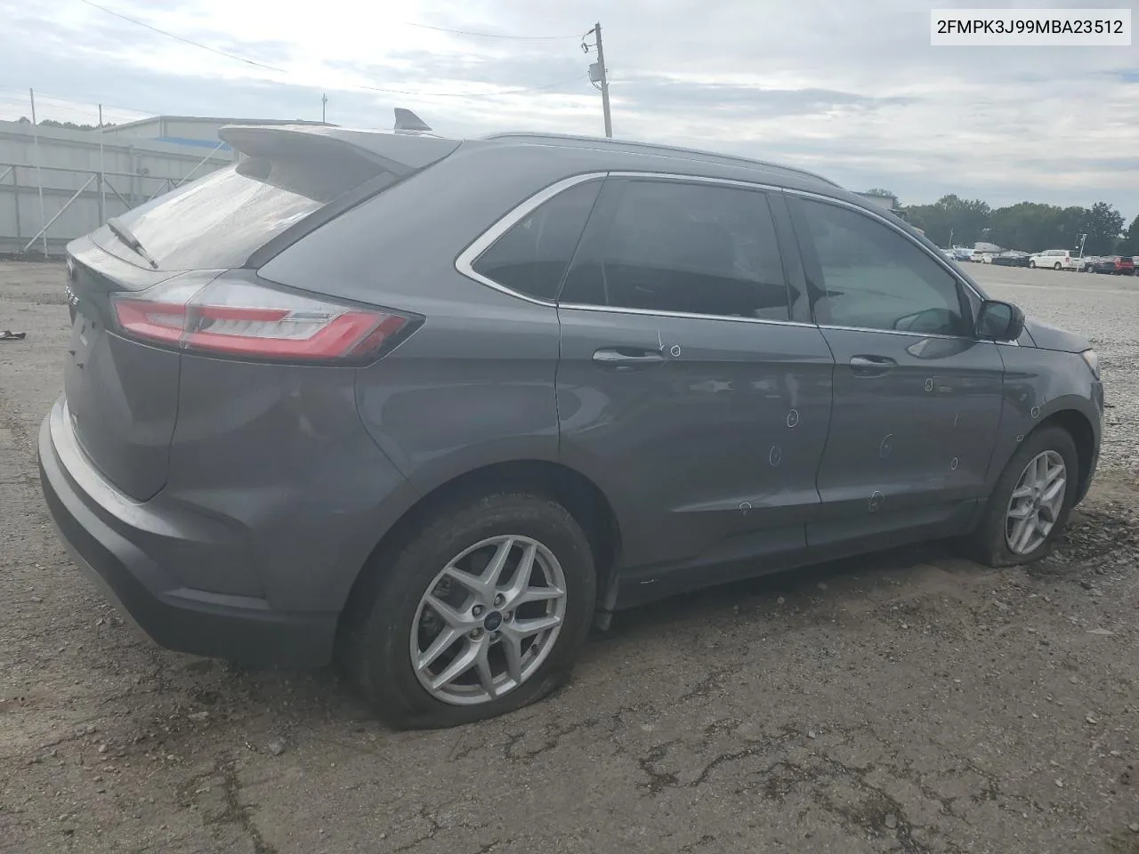 2021 Ford Edge Sel VIN: 2FMPK3J99MBA23512 Lot: 70225284