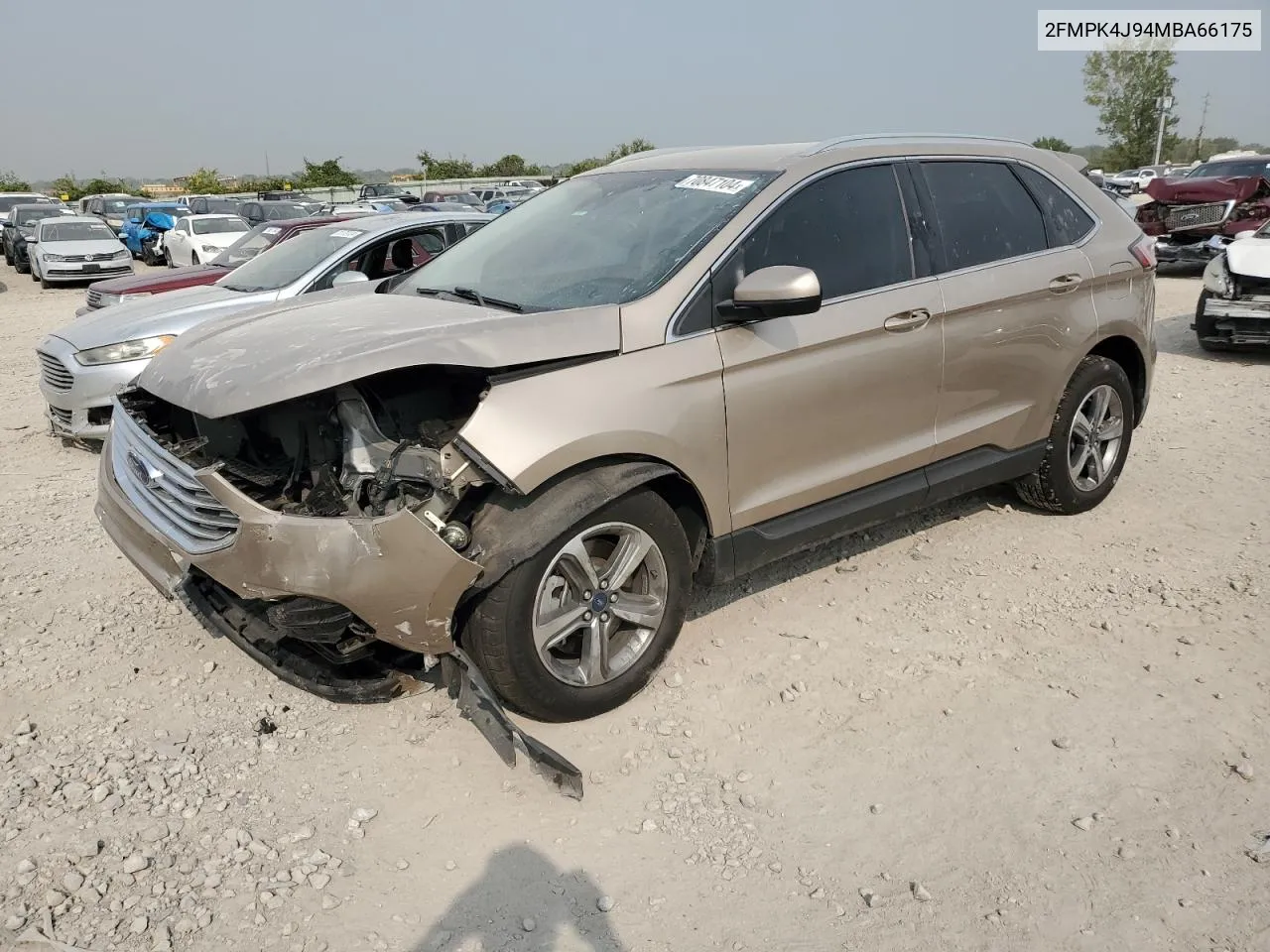 2021 Ford Edge Sel VIN: 2FMPK4J94MBA66175 Lot: 70847104