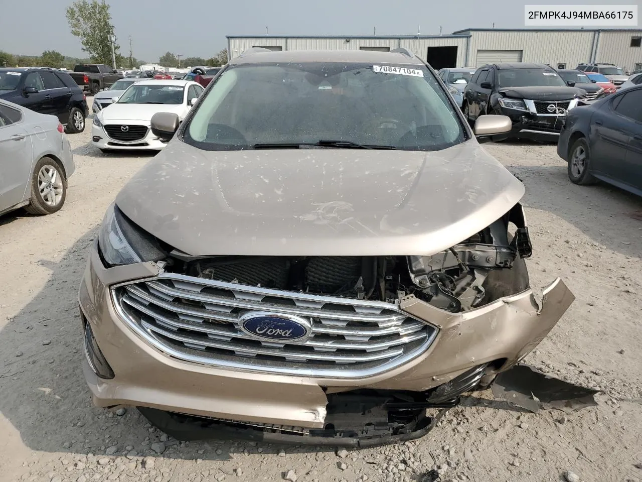 2021 Ford Edge Sel VIN: 2FMPK4J94MBA66175 Lot: 70847104