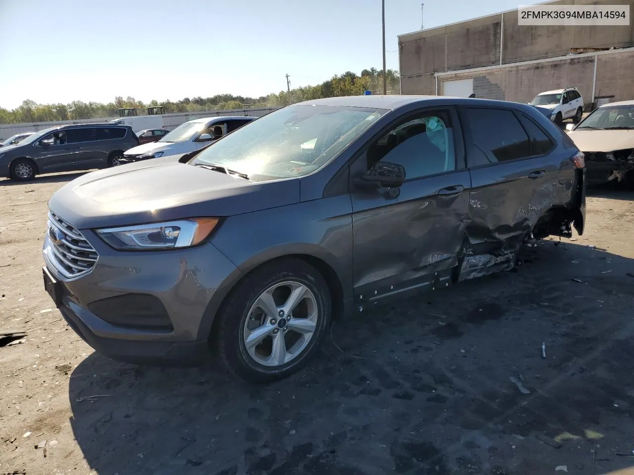 2021 Ford Edge Se VIN: 2FMPK3G94MBA14594 Lot: 70875434