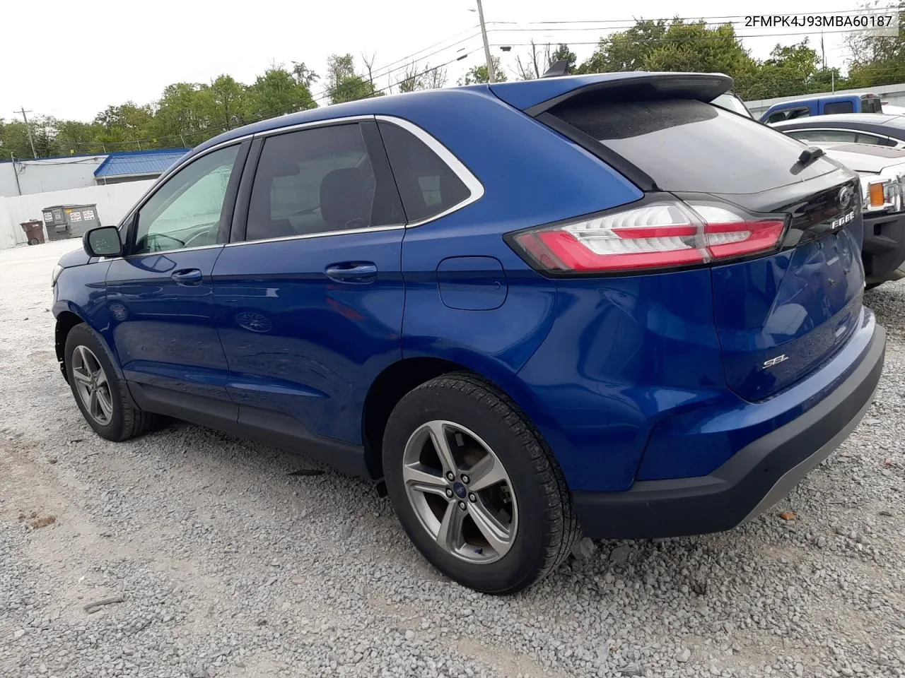 2021 Ford Edge Sel VIN: 2FMPK4J93MBA60187 Lot: 71599054