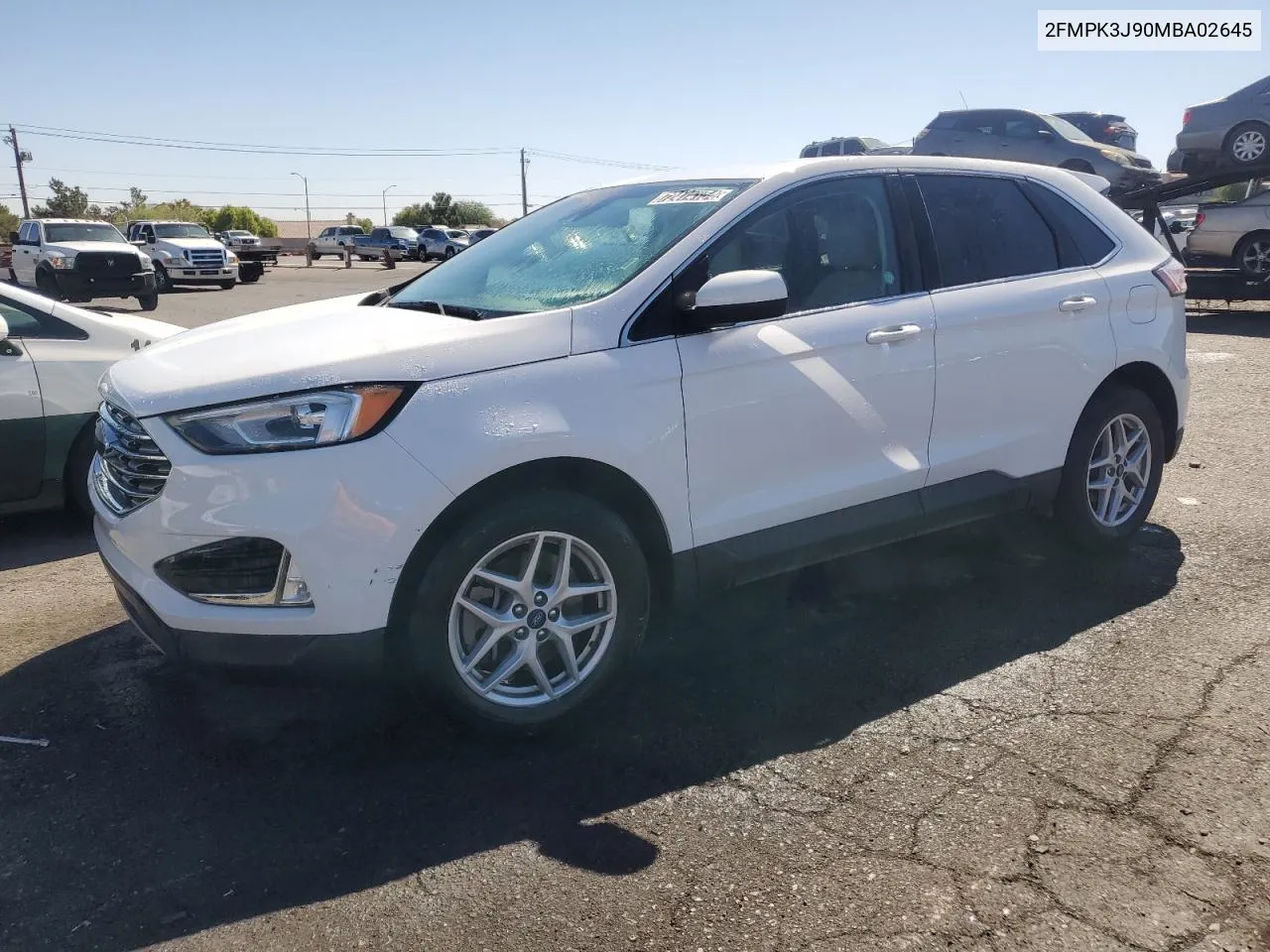 2021 Ford Edge Sel VIN: 2FMPK3J90MBA02645 Lot: 72474154